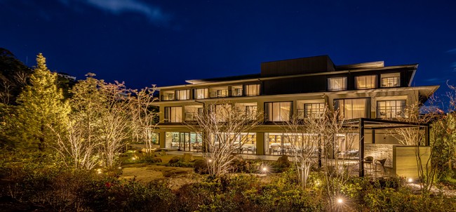 Exterior from the Japanese garden at Hotel Okura Kyoto Okazaki Bettei