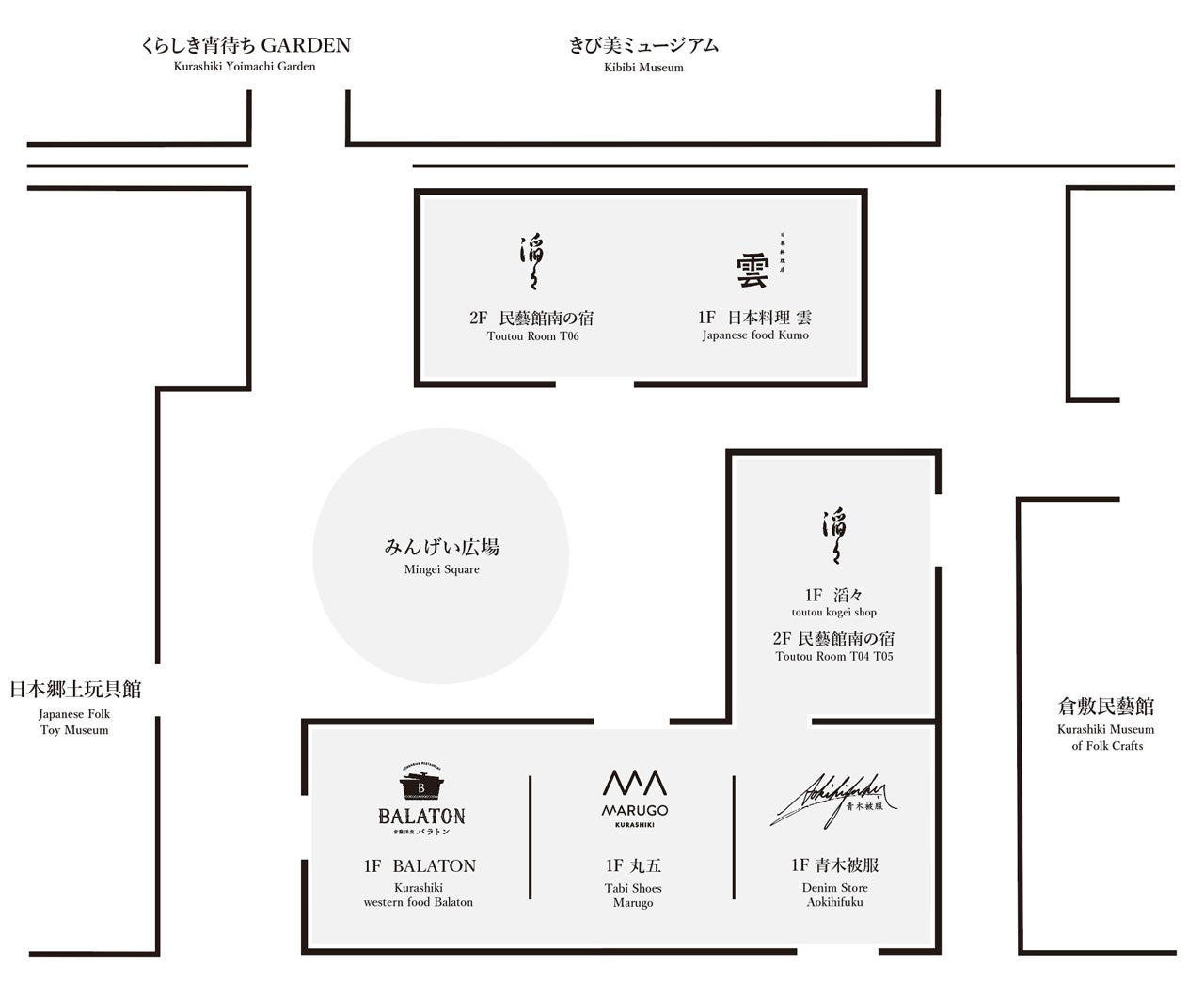 倉敷SOLA 全体地図