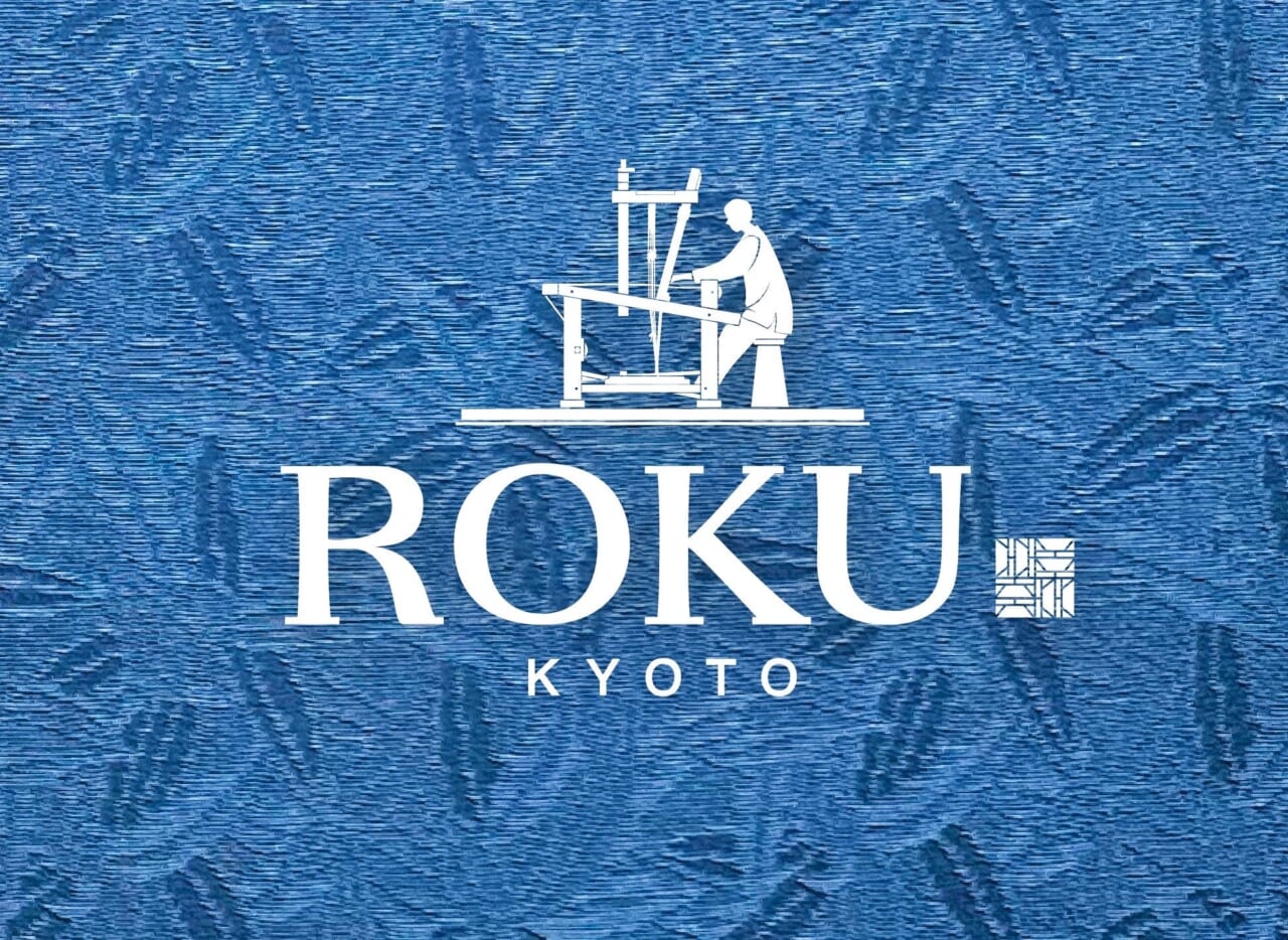 『ROKU -六-』ブランドロゴ 背景：新商品【西陣色無地 万年青（おもと）】