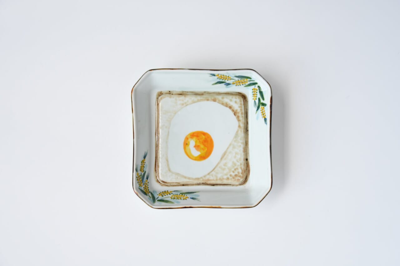 パン皿　egg toast